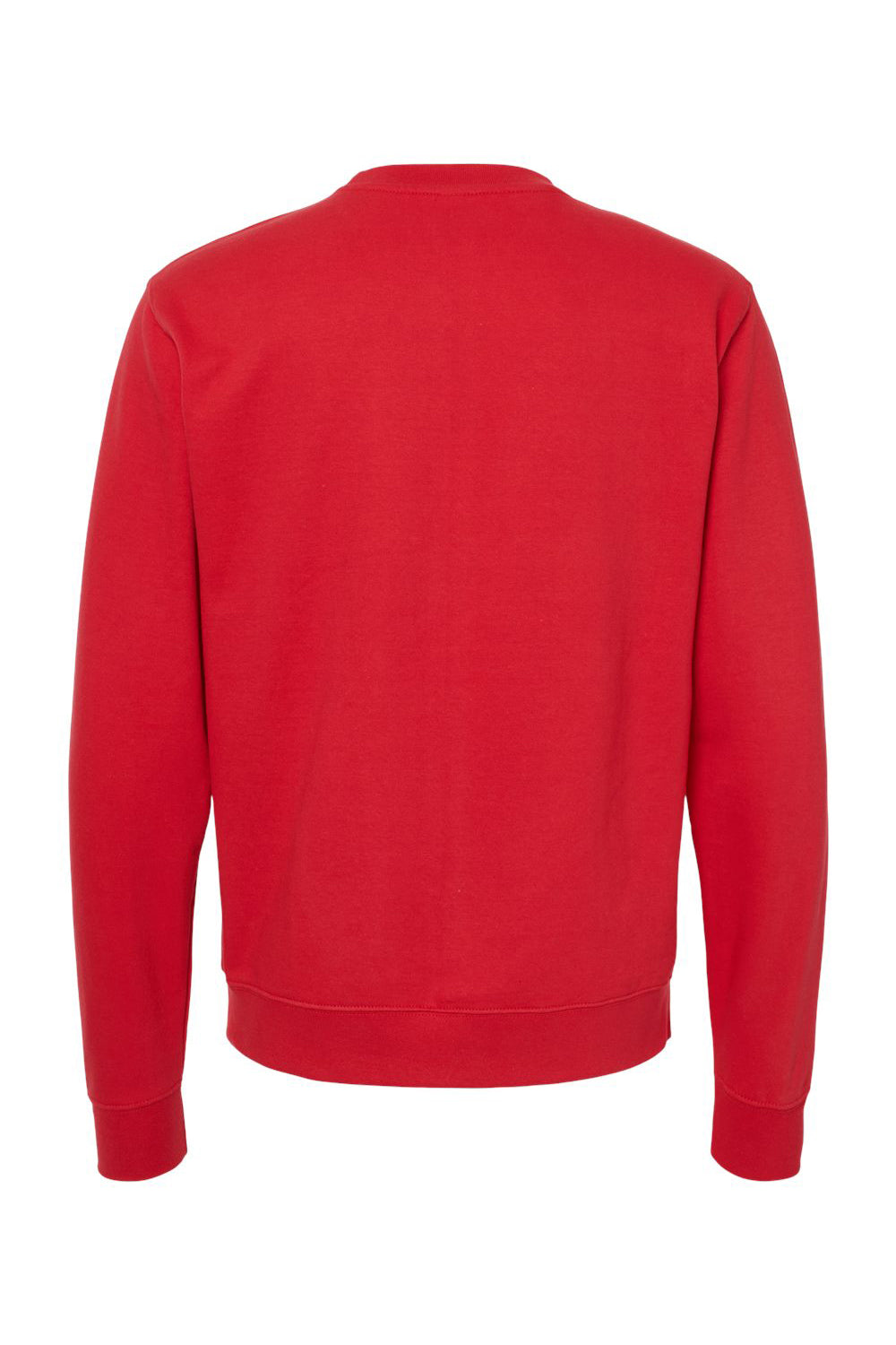 Independent Trading Co. SS3000 Mens Crewneck Sweatshirt Red Flat Back