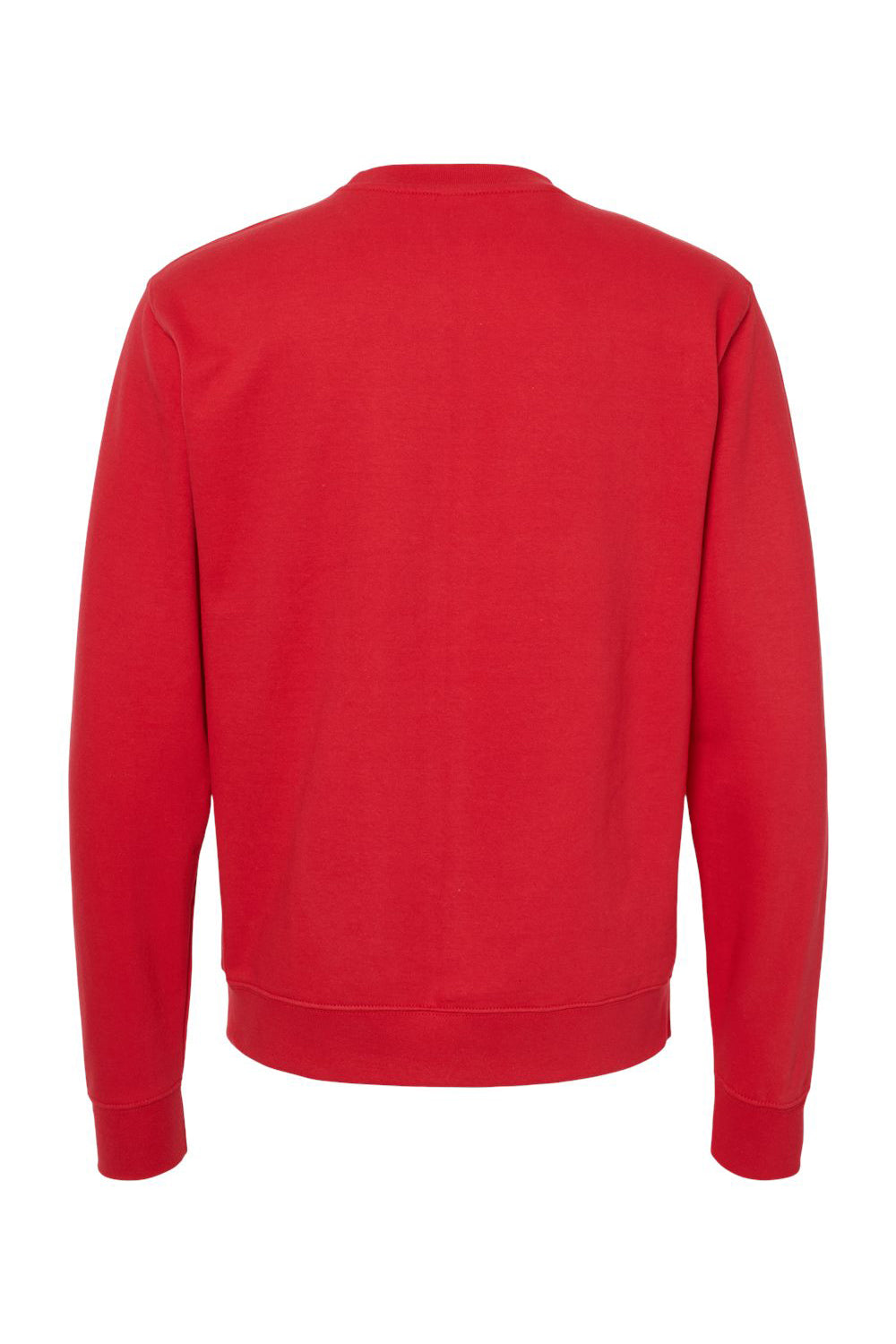 Independent Trading Company SS3000 Mens Crewneck Sweatshirt Red Flat Back