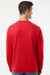 Independent Trading Company SS3000 Mens Crewneck Sweatshirt Red Model Back