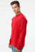 Independent Trading Company SS3000 Mens Crewneck Sweatshirt Red Model Side