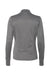 Independent Trading Company EXP60PAZ Womens Poly Tech Full Zip Track Jacket Heather Gunmetal Grey Flat Back
