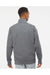 Independent Trading Co. EXP70PTZ Mens Poly Tech Full Zip Track Jacket Heather Gunmetal Grey Model Back