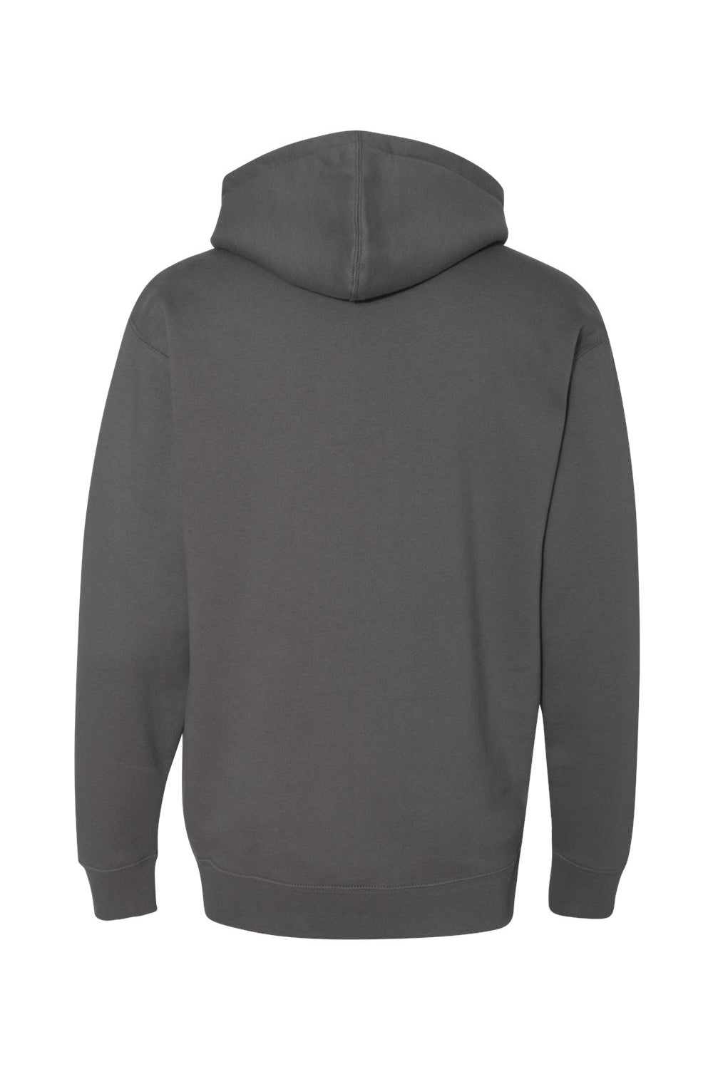 Independent Trading Co. IND4000 Mens Hooded Sweatshirt Hoodie Charcoal Grey Flat Back