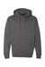 Independent Trading Company IND4000 Mens Hooded Sweatshirt Hoodie w/ Pouch Pocket Charcoal Grey Flat Front