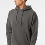 Independent Trading Company Mens Hooded Sweatshirt Hoodie w/ Pouch Pocket - Charcoal Grey