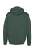 Independent Trading Company IND4000 Mens Hooded Sweatshirt Hoodie w/ Pouch Pocket Alpine Green Flat Back