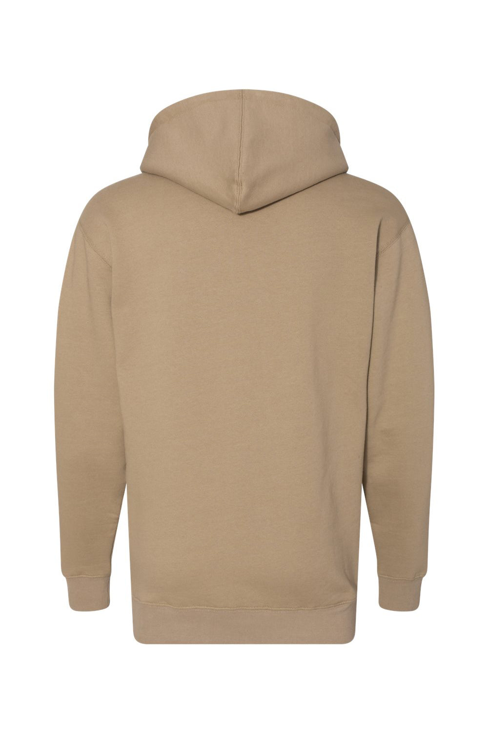 Independent Trading Co. IND4000 Mens Hooded Sweatshirt Hoodie Sandstone Brown Flat Back