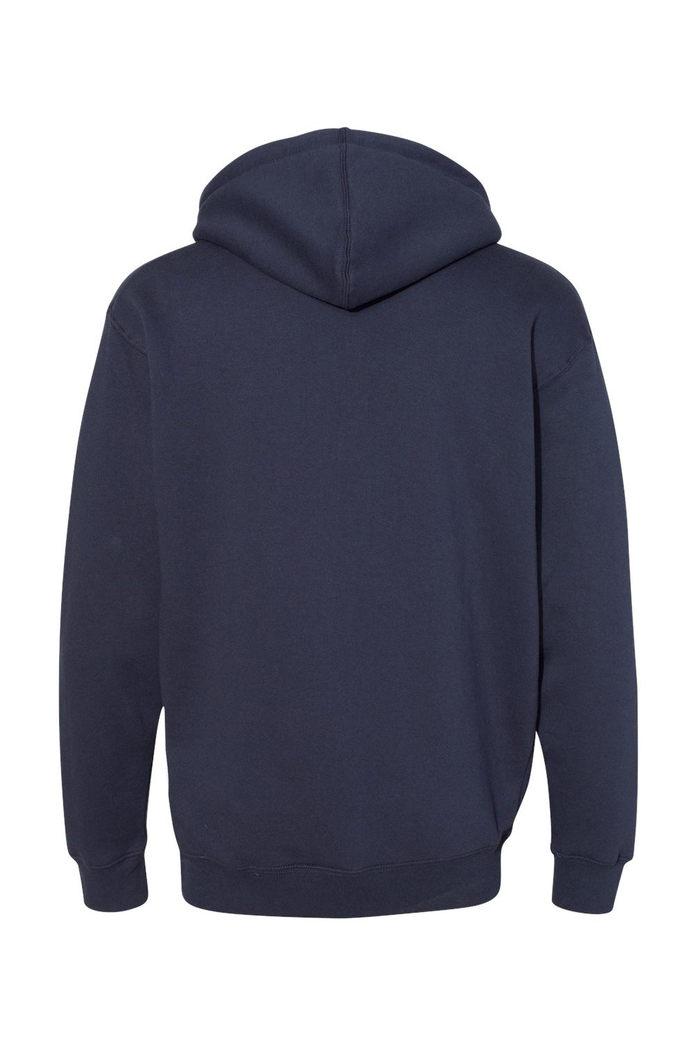 Independent Trading Company IND4000 Mens Hooded Sweatshirt Hoodie w/ Pouch Pocket Slate Blue Flat Back
