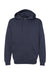 Independent Trading Company IND4000 Mens Hooded Sweatshirt Hoodie w/ Pouch Pocket Slate Blue Flat Front