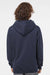 Independent Trading Company IND4000 Mens Hooded Sweatshirt Hoodie w/ Pouch Pocket Slate Blue Model Back