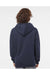 Independent Trading Co. IND4000 Mens Hooded Sweatshirt Hoodie Slate Blue Model Back