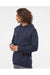Independent Trading Co. IND4000 Mens Hooded Sweatshirt Hoodie Slate Blue Model Side