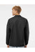 Independent Trading Co. EXP99CNB Mens Water Resistant Snap Down Coaches Jacket Black Model Back