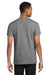 Gildan 5300 Mens Short Sleeve Crewneck T-Shirt w/ Pocket Heather Graphite Grey Model Back