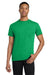 Gildan 5300 Mens Short Sleeve Crewneck T-Shirt w/ Pocket Irish Green Model Front