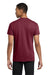Gildan 5300 Mens Short Sleeve Crewneck T-Shirt w/ Pocket Maroon Model Back