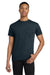 Gildan 5300 Mens Short Sleeve Crewneck T-Shirt w/ Pocket Navy Blue Model Front