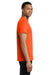 Gildan 5300 Mens Short Sleeve Crewneck T-Shirt w/ Pocket Orange Model Side