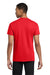 Gildan 5300 Mens Short Sleeve Crewneck T-Shirt w/ Pocket Red Model Back