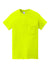 Gildan 5300 Mens Short Sleeve Crewneck T-Shirt w/ Pocket Safety Green Flat Front