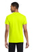 Gildan 5300 Mens Short Sleeve Crewneck T-Shirt w/ Pocket Safety Green Model Back