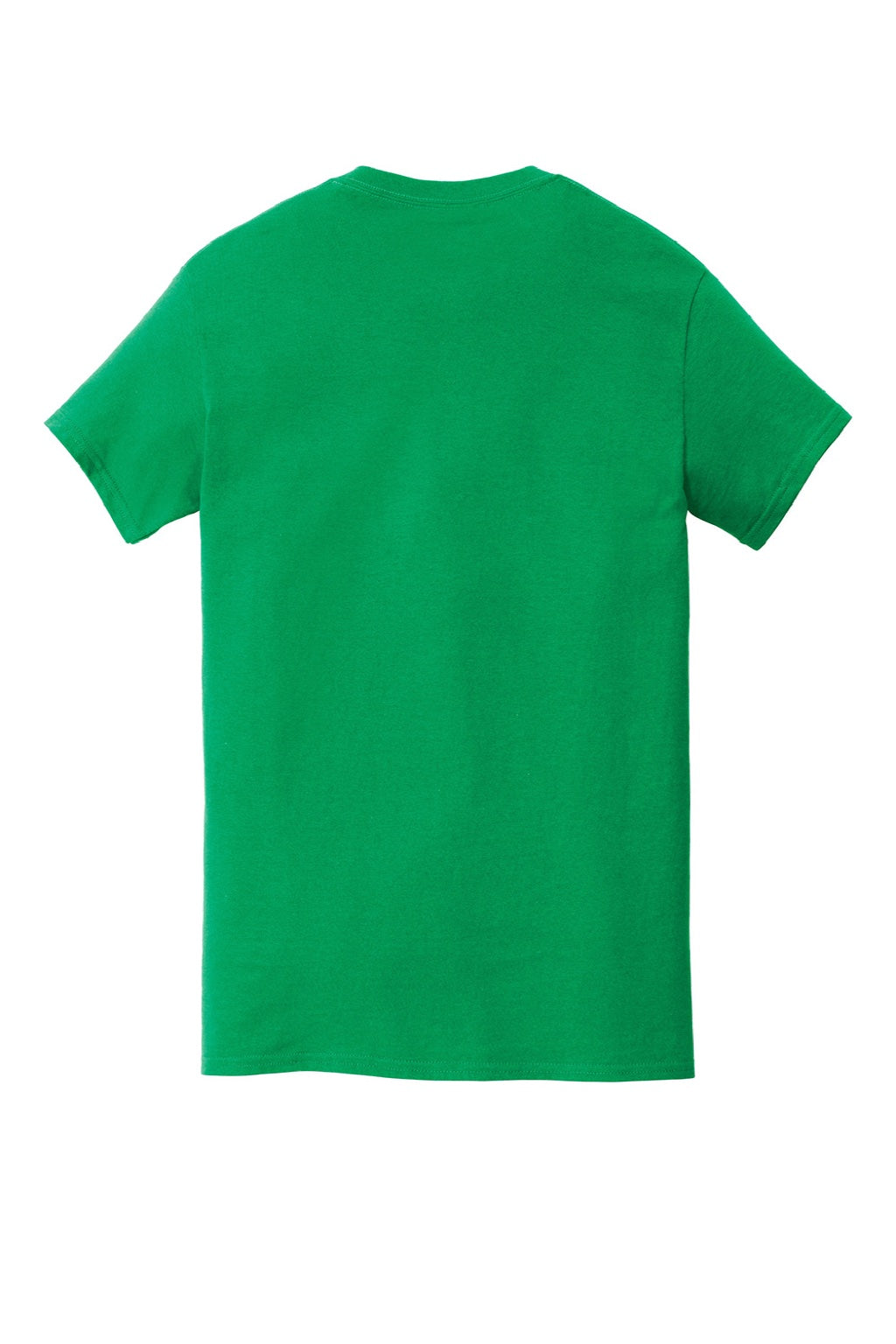 Gildan 5300 Mens Short Sleeve Crewneck T-Shirt w/ Pocket Irish Green Flat Back