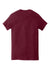 Gildan 5300 Mens Short Sleeve Crewneck T-Shirt w/ Pocket Maroon Flat Back