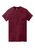 Gildan 5300 Mens Short Sleeve Crewneck T-Shirt w/ Pocket Maroon Flat Front