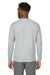 Puma 531279 Mens Cloudspun Moisture Wicking Crewneck Sweatshirt High Rise Grey Model Back