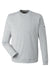 Puma 531279 Mens Cloudspun Moisture Wicking Crewneck Sweatshirt High Rise Grey Flat Front