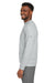 Puma 531279 Mens Cloudspun Moisture Wicking Crewneck Sweatshirt High Rise Grey Model Side