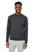 Puma 531279 Mens Cloudspun Moisture Wicking Crewneck Sweatshirt Heather Black Model Front