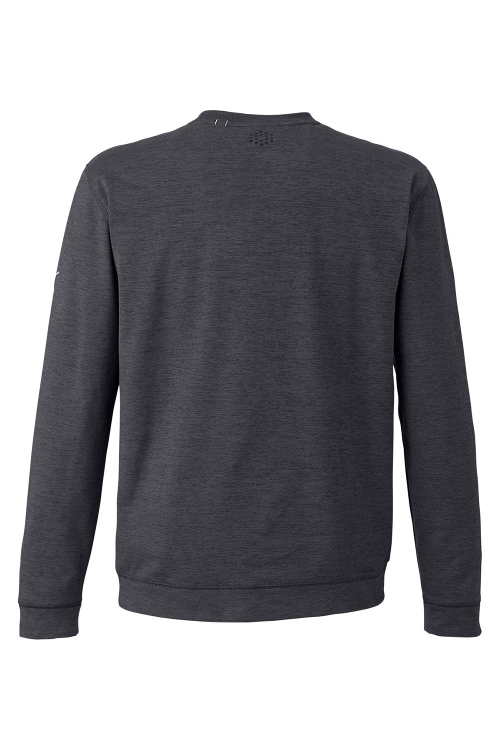 Puma 531279 Mens Cloudspun Moisture Wicking Crewneck Sweatshirt Heather Black Flat Back