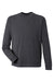 Puma 531279 Mens Cloudspun Moisture Wicking Crewneck Sweatshirt Heather Black Flat Front