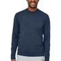Puma Mens Cloudspun Moisture Wicking Crewneck Sweatshirt - Navy Blue