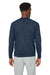 Puma 531279 Mens Cloudspun Moisture Wicking Crewneck Sweatshirt Navy Blue Model Back