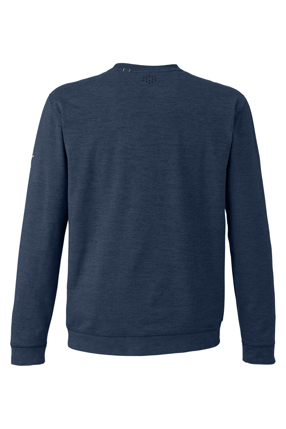 Puma 531279 Mens Cloudspun Moisture Wicking Crewneck Sweatshirt Navy Blue Flat Back