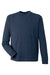 Puma 531279 Mens Cloudspun Moisture Wicking Crewneck Sweatshirt Navy Blue Flat Front