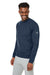 Puma 531279 Mens Cloudspun Moisture Wicking Crewneck Sweatshirt Navy Blue Model 3q