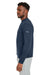 Puma 531279 Mens Cloudspun Moisture Wicking Crewneck Sweatshirt Navy Blue Model Side