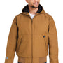 Dri Duck Mens Rubicon Water Resistant Full Zip Hooded Jacket - Saddle Brown - NEW
