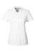 Puma 532989 Womens Gamer Moisture Wicking Short Sleeve Polo Shirt Bright White Flat Front