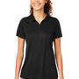 Puma Womens Gamer Moisture Wicking Short Sleeve Polo Shirt - Black - Closeout