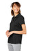 Puma 532989 Womens Gamer Moisture Wicking Short Sleeve Polo Shirt Black Model 3q