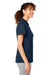 Puma 532989 Womens Gamer Moisture Wicking Short Sleeve Polo Shirt Navy Blue Model Side
