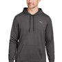 Puma Mens Cloudspun Moisture Wicking Hooded Sweatshirt Hoodie w/ Pouch Pocket - Heather Black