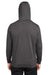 Puma 534527 Mens Cloudspun Moisture Wicking Hooded Sweatshirt Hoodie w/ Pouch Pocket Heather Black Model Back