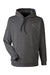 Puma 534527 Mens Cloudspun Moisture Wicking Hooded Sweatshirt Hoodie w/ Pouch Pocket Heather Black Flat Front