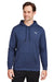 Puma 534527 Mens Cloudspun Moisture Wicking Hooded Sweatshirt Hoodie w/ Pouch Pocket Heather Navy Blue Model Front