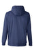 Puma 534527 Mens Cloudspun Moisture Wicking Hooded Sweatshirt Hoodie w/ Pouch Pocket Heather Navy Blue Flat Back
